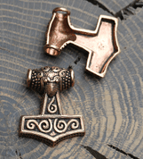 GRIMM, THORS HAMMER, BRONZE - WIKINGERAMULETTE