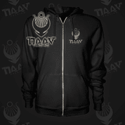 DEUS VULT, ZIP UP HOODIE NAAV - HOODIES