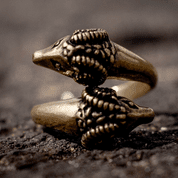 RAM HEADS BRONZE RING - RINGE - BRONZE