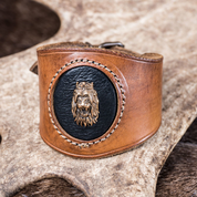 LION HEART, LEATHER BRACELET - WRISTBANDS