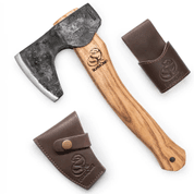 COMPACT LONG-BEARDED BUSHCRAFT HATCHET AX6 - FORGED CARVING CHISELS