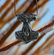 TÓR, HAMMER DES THOR, SILBER 925 - ANHÄNGER - SCHMUCK, SILBER