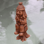 VODNIK - WATER SPIRIT, WOODEN CARVED FIGURINE - WOODEN STATUES, PLAQUES, BOXES