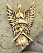 VIKING GOD ODIN, PENDANT, BRONZE - VIKING PENDANTS