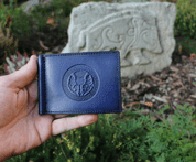 SCOTTISH THISTLE, LEATHER WALLET - WALLETS