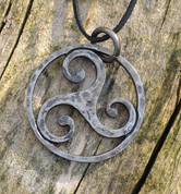 CELTIC STEEL TRISKELION, PENDANT, STEEL - CELTIC PENDANTS