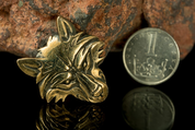 VUK, WOLF HEAD, BRONZE PENDANT - ANIMAL PENDANTS