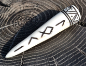 LOKI, VIKING RUNE PEDNANT, ANTLER - WIKINGERAMULETTE