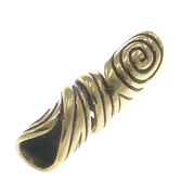 BRONZE SPIRALS - BEAD FOR BEARD - PENDANTS, NECKLACES