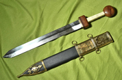 GLADIUS SWORD WITH DECORATED SCABBARD - ANTIKSCHWERTER