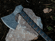 FENRIR, ETCHED VIKING AXE - AXES, POLEWEAPONS