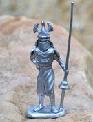 TOURNAMENT KNIGHT, HISTORICAL TIN STATUE - PEWTER FIGURES