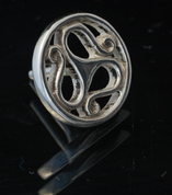 CELTIC TRISKELION, SILVER BELT RIVET, CONCHO - PENDANTS