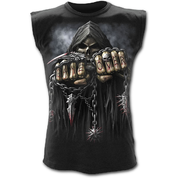 GAME OVER - SLEEVELESS T-SHIRT BLACK - MEN'S T-SHIRTS, SPIRAL DIRECT