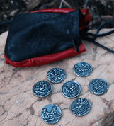 7 DAYS OF PLEASURE EROTIC COINS SET AND POUCH - POMPEII - EROTIC TOKENS AND COINS