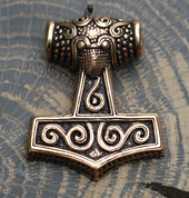 GRIMM, THOR'S HAMMER, PENDANT, BRONZE - VIKING PENDANTS