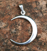 LUNA - MOON, SILVER PENDANT - PENDANTS