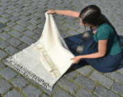 MERINO, WOOLEN BLANKET FROM THE RHODOPE MTS. - WOOLEN BLANKETS, THE BALKANS