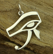 OEIL D'HORUS, ANCIENNE EGYPTE, PENDENTIF, ARGENT - COLLECTION MYTHOLOGIQUE