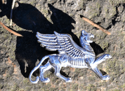 SCYTHIAN GRIFFIN, SILVER PENDANT BY WULFLUND, AG 925 - PENDANTS