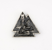 VALKNUT, PENDENTIF VIKING D'ARGENT, AG 925 - PENDENTIFS