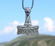 THOR'S HAMMER, OSEBERG STYLE, PENDANT, SILVER 925 - PENDANTS