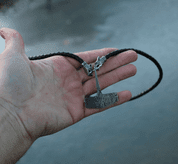 HEIMIR, THOR'S HAMMER, DAMASCUS STEEL - BOLO - VIKING PENDANTS