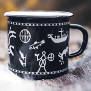 SÁMI SÁPMI LAPLAND ENAMEL MUG - MUGS, GOBLETS, SCARVES