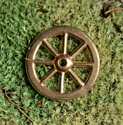 TARANIS WHEEL, BRONZE REPLICA, OPPIDUM STRADONICE, BOHEMIA - ANHÄNGER, HALSKETTEN