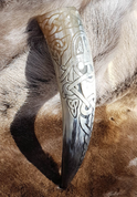 ODIN, LUXURY ENGRAVED DRINKING HORN - DRINKING HORNS