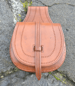 BORG, EARLY MEDIEVAL LEATHER BAG, POUCH - TASCHEN
