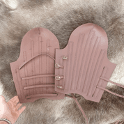 LEATHER LEG GUARDS WITH SLATS - LEATHER ARMOUR/GLOVES