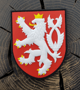 CZECH LION, RUBBER PATCH, COLOURED - PATCHES UND MARKIERUNG