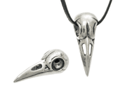 SKULL OF A CROW, PENDANT, SILVER 925, 15 G - PENDANTS