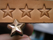 STAR, LEATHER STAMP - LEATHER STAMPS