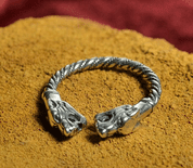 SILBER RING MIT WOLF-MOTIV - RINGE