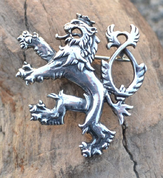 CZECH LION, SILVER BROOCH, AG 925 - BROOCHES AND BUCKLES