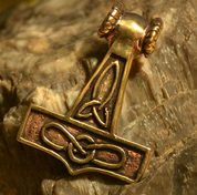 RAM HEAD BRONZE THOR HAMMER - WIKINGERAMULETTE