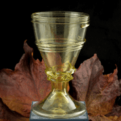 MEDIEVAL WINE GLASS, 14TH CENTURY, FRANCE - HISTORICAL GLASS