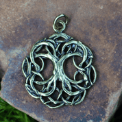 CELTIC TREE OF LIFE, KNOTTED, ZINC PENDANT, ANTIQUE BRASS - ALL PENDANTS, OUR PRODUCTION