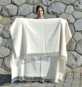 MERINO, WOOLEN BLANKET FROM THE RHODOPE MTS. - WOLLDECKEN, BALKAN