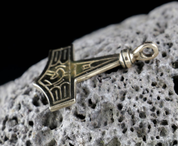 GOTLAND, THORS HAMMER, BRONZE AMULETT - WIKINGERAMULETTE