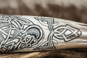 VENDEL, CARVED DRINKING HORN DE LUXE - DRINKING HORNS