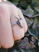 DEER - SKULL, RING SILVER - RINGS