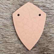 LEATHER SCALE - SHIELD, 1 PIECE, NATURAL COLOUR - LEATHER ARMOUR/GLOVES