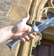 MEDIEVAL FALCHION WITH DEER ANTLER HANDLE - FALCHIONS, SCOTLAND, OTHER SWORDS