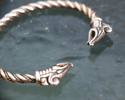 DREKI, VIKING DRACHEARMBAND, MESSING - HISTORISCHEN REPLIKEN AUS BRONZE