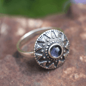 SLAVIC RING WITH IOLITE - RINGS