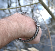 SERPENT, BRACELET, SILVER PLATED TIN - CELTIC PENDANTS