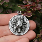 WHITE WOLF, PENDANT, ZINC - ALL PENDANTS, OUR PRODUCTION